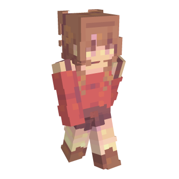 Red Skirt Minecraft Skin
