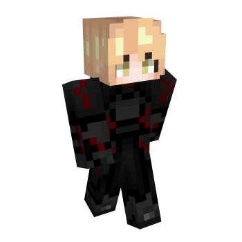 Black Red Minecraft Skin