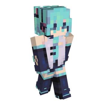 Headphones Hatsune Miku Minecraft Skin