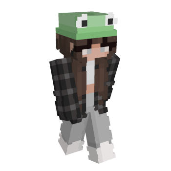 Plaid Frog Hat Minecraft Skin