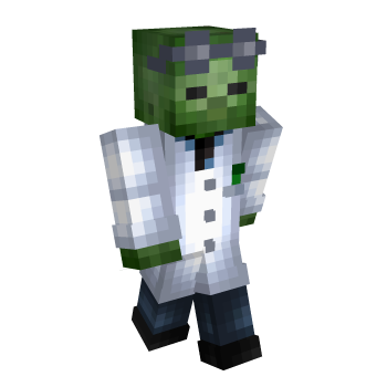 Zombie Scientist Minecraft Skin