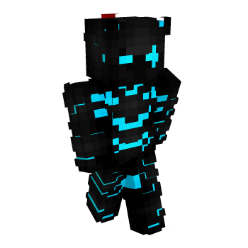 Blue Neon Minecraft Skin