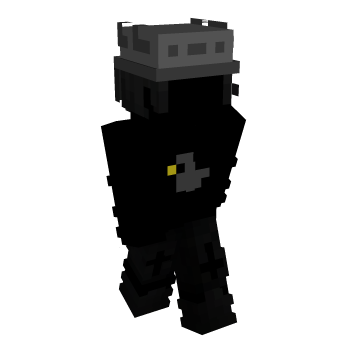 Axolotl Black Minecraft Skin