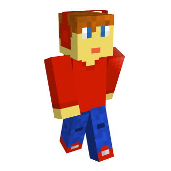 Red Red Gamer Minecraft Skin