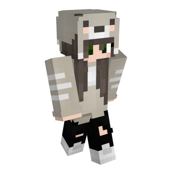 Girl Green Eyes Minecraft Skin