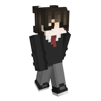 Tie Closed Eyes Minecraft Skin