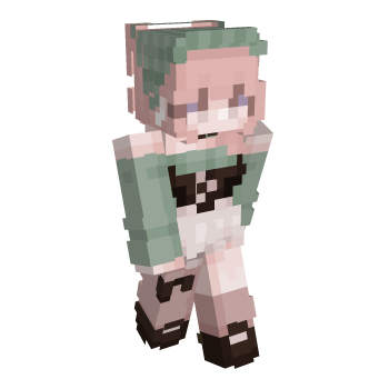 White skirt Girl Minecraft Skin