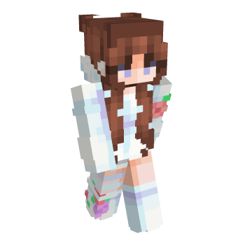Girl Floral Minecraft Skin