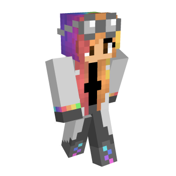 Goggles Rainbow Minecraft Skin