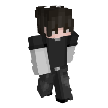 Black Shirt Black Hair Minecraft Skin