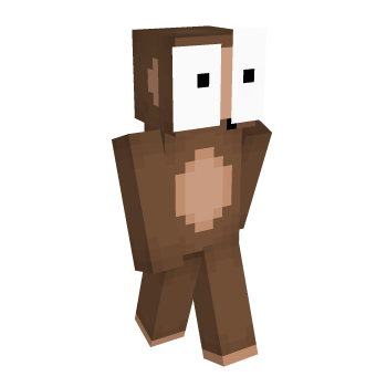 Brown Monkey Minecraft Skin