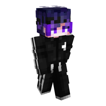 Black Black And White Minecraft Skin