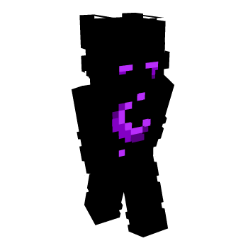 Black Glow Minecraft Skin