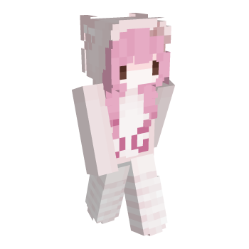 Girl Pink Hair Minecraft Skin
