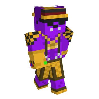 Purple Hat Minecraft Skin