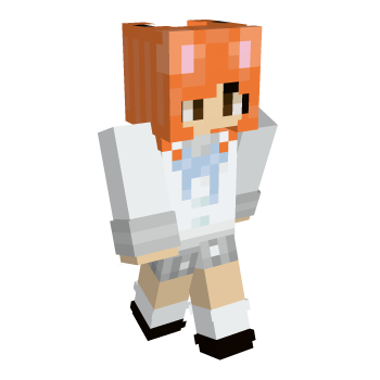 Orangecat Catgirl Minecraft Skin
