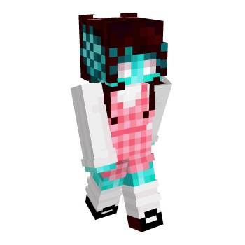 Pink Dress Siren Minecraft Skin