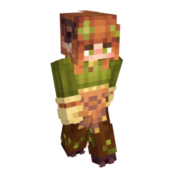 Hair Brown Minecraft Skin