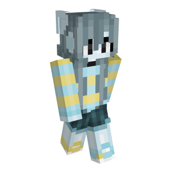 Undertale Hair Gray Minecraft Skin