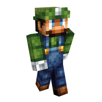 Luigi Awesome Minecraft Skin