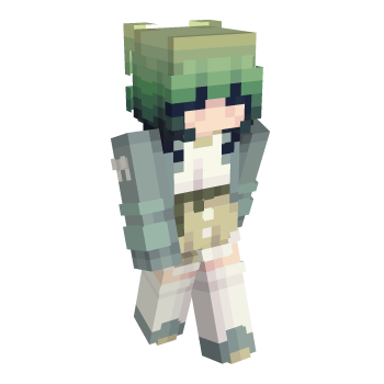 Skirt Turquoise Minecraft Skin