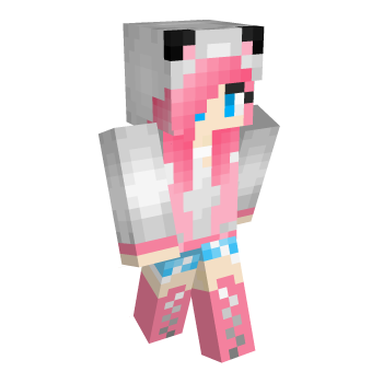 Wolf Girl Minecraft Skin