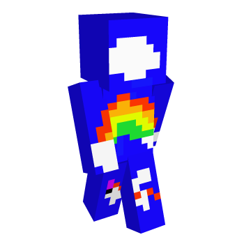 Rainbow Sky Minecraft Skin