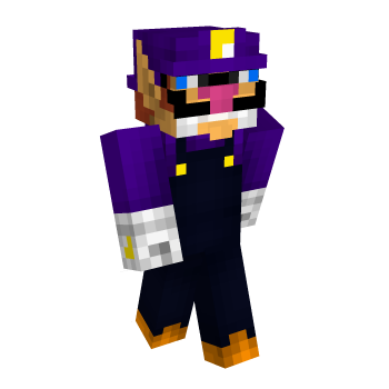 Waluigi Nintendo Minecraft Skin