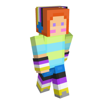 NonBinary Pride Minecraft Skin