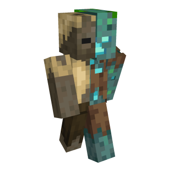 Split Husk Minecraft Skin
