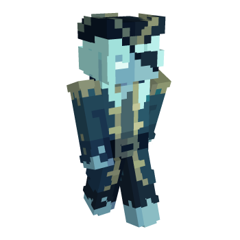 Gold Eyepatch Minecraft Skin