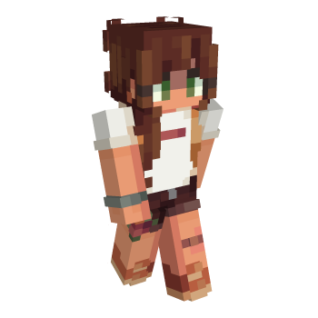 Backpack Brunette Minecraft Skin