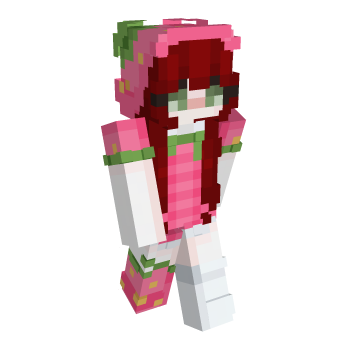 Red Head Pink Minecraft Skin