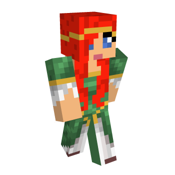 Red Head Princess Minecraft Skin