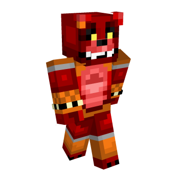 Glamrock Foxy Foxy Minecraft Skin