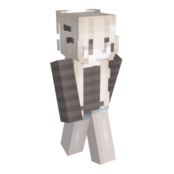 Bear Ears Beige Cardigan Minecraft Skin
