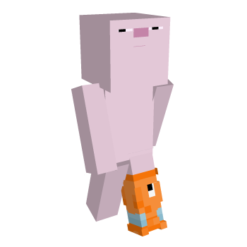 Weird Fish Eating Leg Minecraft Skin