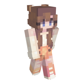 Girl Orange Minecraft Skin