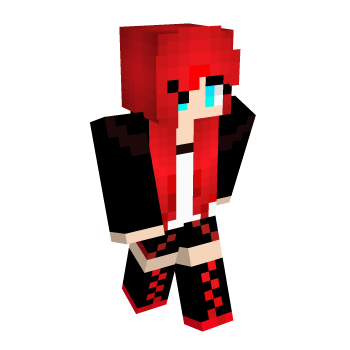 Red Head Flower Minecraft Skin