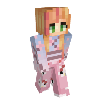 Girl Blonde Hair Minecraft Skin