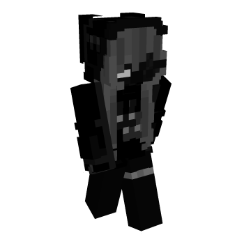 Grey Hair Long Hair Minecraft Skin