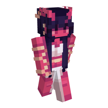 Black Hair Ruby Minecraft Skin