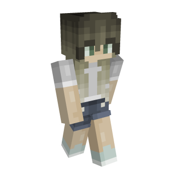 Jean Shorts Mint Minecraft Skin