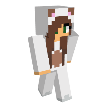 Brunette Christmas Minecraft Skin