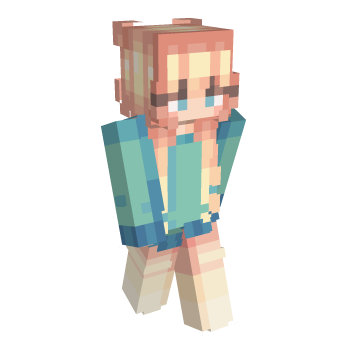 Turquoise Minecraft Skin