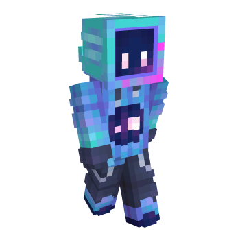 Computer Blue Minecraft Skin