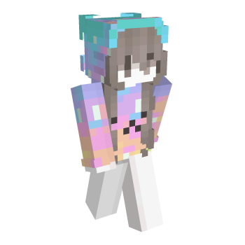 Aurora Pastel Minecraft Skin