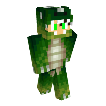 Green Dinosaur Minecraft Skin
