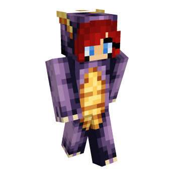 Redhead Spyro Onesie Minecraft Skin