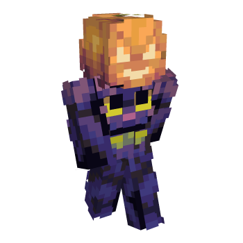 Pumpkin Black Cat Minecraft Skin
